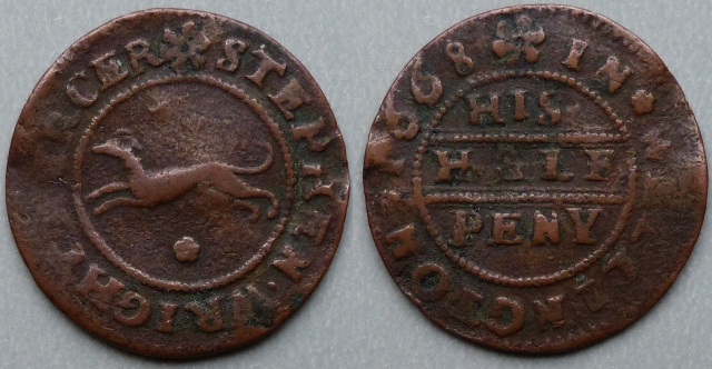 Wellington. Stephen Wright 1668 halfpenny